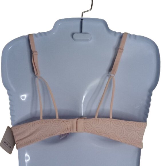 Women's Auden Pink Unlined Demi Coverage Underwire Lace Bra 32B NWT - Picture 2 of 7